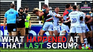 Leicester Tigers v Bristol Bears  What Happened At That Scrum  Rugby 2021 [upl. by Hareemas147]