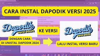 CARA INSTAL DAPODIK VERSI 2025 [upl. by Gilliam]