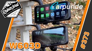 Carpuride W603D  CarPlay  Android Auto Display mit Dashcam Funktion  №373 [upl. by Aihcrop463]