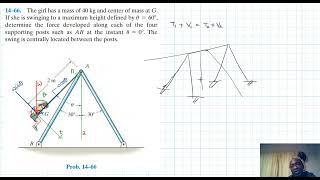 14–66 Kinetics of a Particle Work and Energy Chapter 14 Hibbeler Dynamics Benam Academy [upl. by Ibbed601]