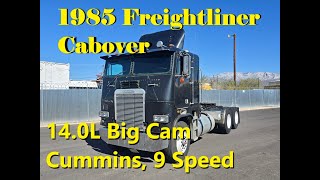 1985 Freightliner Cabover Big Cam Cummins Walk around Engine amp Driving [upl. by Hollis]