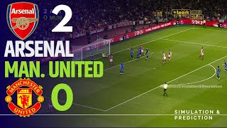 ARSENAL 20 MANCHESTER UNITED • Highlights • Premier League 2425  SimulationRecreation [upl. by Merrilee]