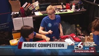 AllGirls robotics team at FIRST [upl. by Mahgem]