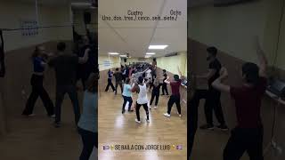 Uno dos tres cinco seis siete clases de Salsa para PrincipiantesSe baila con Jorge Luis [upl. by Mendie826]