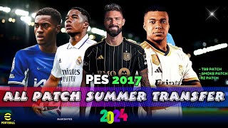 PES 2017 OPTION FILE ALL PATCHES 202425 [upl. by Elleinnod]