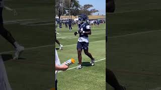 Micah Parons Markquese Bell Mazi Smith warm up at Cowboys practice dallascowboys cowboys nfl [upl. by Nylatsirk]