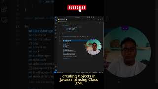 JavaScript creating Objects using Class ES6 javascript coding programming javascriptdev [upl. by Karel]