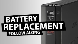 APC BackUPS Pro 1500VA Battery Replacement Follow Along [upl. by Neztnaj484]