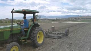 cultipacker or roller harrow firms the seedbed after plowing [upl. by Yereffej]