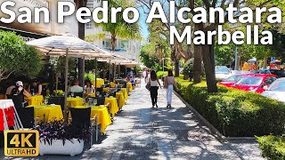 Scenic Walking Tour of San Pedro de Alcántara Marbella in May 2023 4K Ultra HD 60fps [upl. by Auqinu]