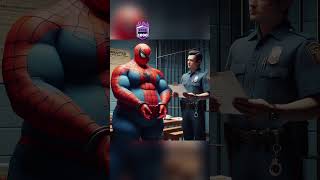 Escape from jail🤩  Spiderman vs Deadpool vs CaptainAmerica shorts spiderman marvel brawlstars [upl. by Yatnahc440]