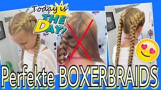 💖 BOXERBRAIDS endlich schaffen TippsampTricks Strähnen halten  Mavie Noelle FRISUREN TUTORIAL [upl. by Nothgierc]