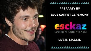 ESCKAZ in Madrid PrePartyES 2019 Blue carpet ceremony [upl. by Tuttle436]