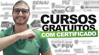 25 sites de cursos online gratuitos COM CERTIFICADO [upl. by Deys]