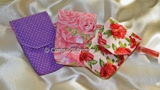 26  Handytasche  Smartphonetasche nähen DIY sew Smartphone cas [upl. by Analla]