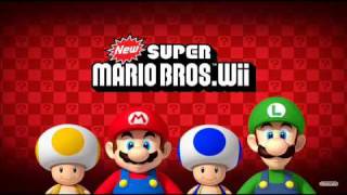 Super Mario Bros Wii Main Theme Song Overworld [upl. by Ecinev]