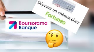 Dépôt de chèques en ligne Boursorama vs Fortuneo [upl. by Mikey639]