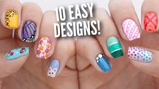 10 Easy Nail Art Designs for Beginners The Ultimate Guide 5 [upl. by Alliuqal]