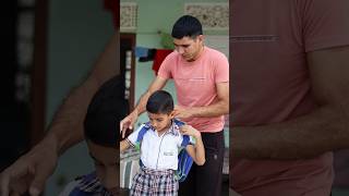 Papa school 🏫🎒 Rishi school nahin Jana hai shorts [upl. by Gallard]