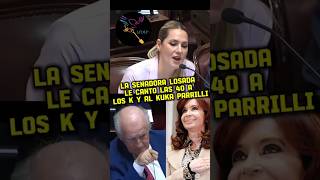 LOSADA LE CANTÓ LAS 40 A LOS KUKAS EN EL SENADO argentina casta cristina milei [upl. by Onihc352]