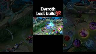 Dyrroth best build💯 mlbb mobilelegends ml dyrroth [upl. by Lacsap]