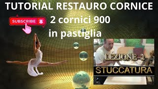 🔴tutorial dimostrazione video del restauro di due cornici del 900 in gesso o pastiglia [upl. by Bornstein]