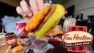 The Tim Hortons 30 Dollar Breakfast Challenge  Trip To Buffalo Pt3 [upl. by Einaej]