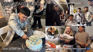 New Years vlog with my FAMILY  JOELS 18TH BIRTHDAY [upl. by Nevur]