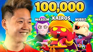 8 YouTubers Fight for 100000 Gems in Brawl Stars [upl. by Vastah12]