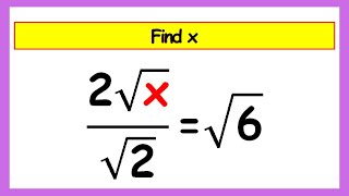 🔴Radical Challenge  Find the Value of X [upl. by Ciredor145]