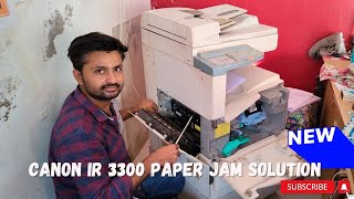 canon ir3300 paper jam in fixing  paper jam problem  how to solve paper jam [upl. by Beverlie57]