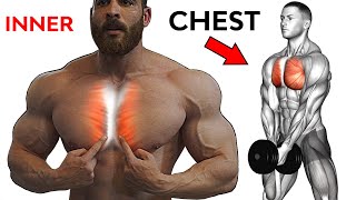 Chest workout  8 exercises that make the inner chest line chiseled [upl. by Nahtanha997]