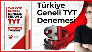 Türkiye Geneli 2 TYT Deneme Sınavı Duyurusu 3D Yayınları [upl. by Pasadis]