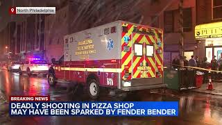 Deadly shooting in Philadelphia pizza shop may have been sparked by fender bender road rage police [upl. by Dnalyaw337]