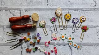 Altered Paperclips using Wax Seals and Mulberry Paper Flowers  Junk Journals amp Planners  Craspire [upl. by Dawaj850]