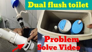 Dual flush toilet  Dual flush toilet not filling  Toilet leakage repair [upl. by Venu]