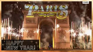 Nouvel An 2019  Feux dArtifice 🎆  Son et Lumière  Arc de Triomphe à Paris [upl. by Ellehcram49]