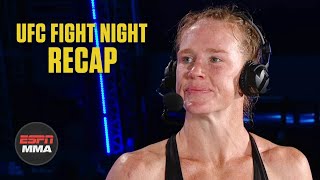 Holly Holm recaps win over Irene Aldana  UFC Fight Night Post Show  ESPN MMA [upl. by Aanas537]