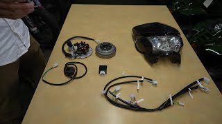 OEM Apollo RXF 150200 Headlight  Wiring Kit  Creature Racing  Chinese OEM Parts [upl. by Muriel118]