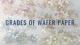 How to choose wafer paper Grades of wafer paper  Florea Cakes [upl. by Eilliw]