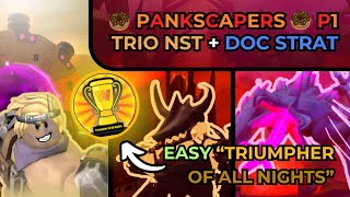 🍩Pankscapers🍩 Player 1  EASY NST quotTRIUMPHER OF ALL NIGHTSquot BADGE  Roblox Tower Defense Simulator [upl. by Oironoh]