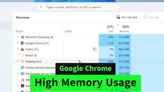 How to FIX Google Chrome High Memory Usage  CPU Usage  DISK Usage Issues in Windows 1011 Easily [upl. by Norod555]