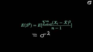 Proof that the Sample Variance is an Unbiased Estimator of the Population Variance [upl. by Sigismundo649]