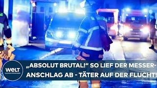 SOLINGEN quotAbsolut brutalquot So lief der MesserAnschlag beim Stadtfest ab  Täter auf der Flucht [upl. by Nichy]