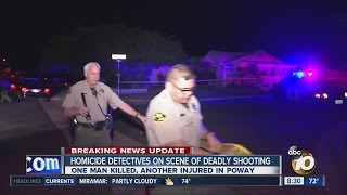 One Man Killed Another Injured In Poway [upl. by Naicad]