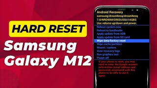 Samsung Galaxy M12 Hard Reset Pattern Unlock  Full Guide [upl. by Getraer331]