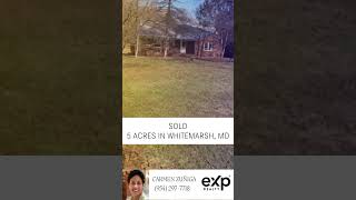 🏡✨ Sold 5 Acres in Whitemarsh MD ✨🏡 RealEstateInvesting FixerUpper HomeRemodeling realtor [upl. by Norrag]