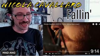 METALHEAD REACTS Nicola Cavallaro SERYO  Fallin Alicia Keys cover [upl. by Inait750]