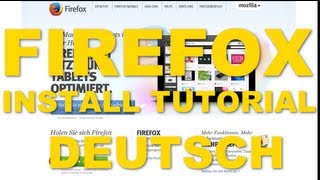 TUTORIAL FIREFOX  GERMAN  ANLEITUNG  SCHRITT FÜR SCHRITT  EINSTEIGER [upl. by Norrabal]