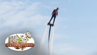 Zbor deasupra apei Flyboardul atracția de pe lacul Snagov [upl. by Ytsenoh219]